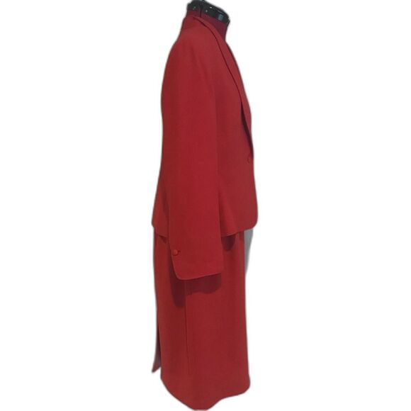 Kasper Skirt Suit Women's Size 14P Red 2-Piece Set Blazer & Skirt Set NWT - Picture 11 of 14